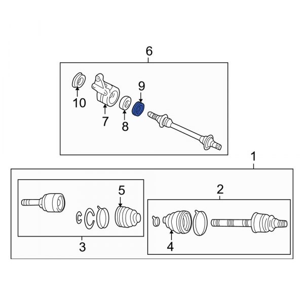 CV Intermediate Shaft Seal