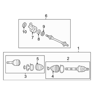 Mazda OE - Front Suspension - Drive Axles (Manual Top), (Standard Tr)