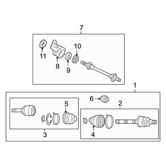 Mazda OE - Front Suspension - Drive Axles (Automatic Tr)