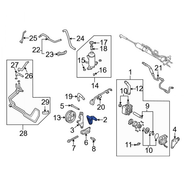 Power Steering Pump Bracket