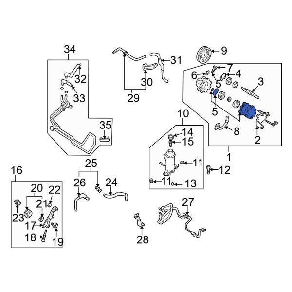 Power Steering Pump Seal Kit