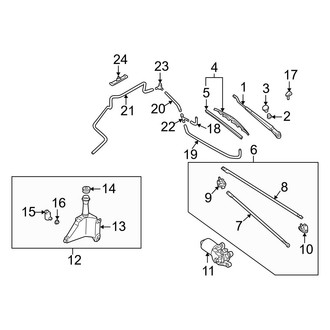 Mazda OE - Windshield - Wiper & Washer Components (USA Only)