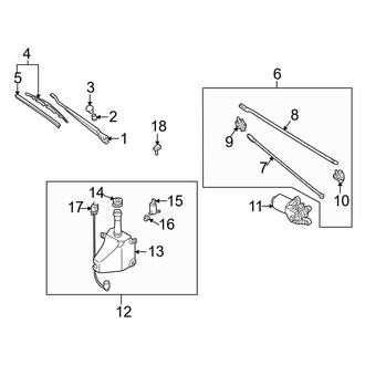 Mazda OE - Windshield - Wiper & Washer Components (Canada Only)