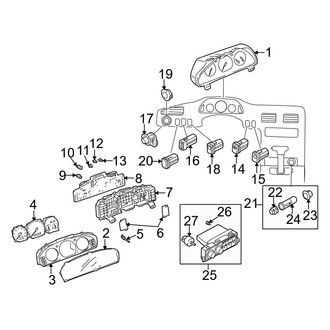 Mazda OE - Instrument Panel - Cluster & Switches
