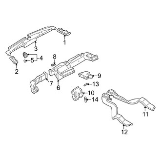 Mazda OE - Instrument Panel - Ducts