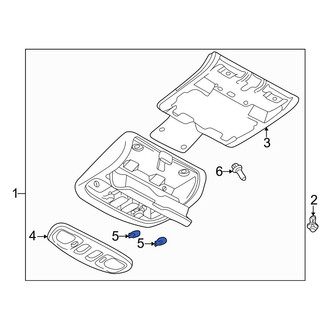 Mazda OE - Map Light Bulb