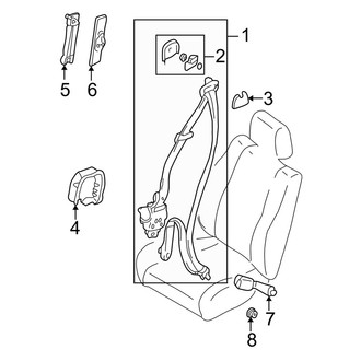 Mazda OE - Restraint Systems - Front Seat Belts