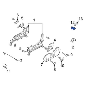 Mazda OE - Rear Right Seat Track Cover