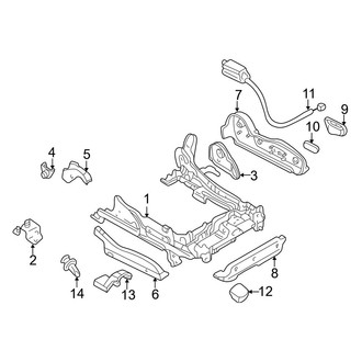 Mazda OE - Seats & Tracks - Tracks & Components (Power Driver Seat)