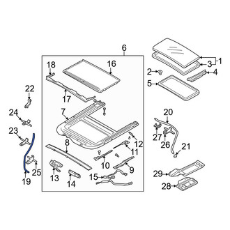 Mazda OE - Front Sunroof Drain Hose
