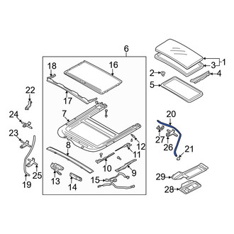 Mazda OE - Rear Sunroof Drain Hose
