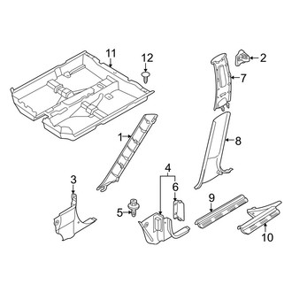 Mazda OE - Pillars, Rocker & Floor - Interior Trim
