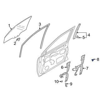 Mazda OE - Front Door Glass Attaching Clips