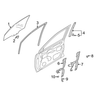 Mazda OE - Front Door - Glass & Hardware