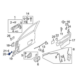 Mazda OE - Front Door Check
