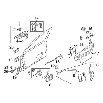 Mazda OE - Front Door - Lock & Hardware
