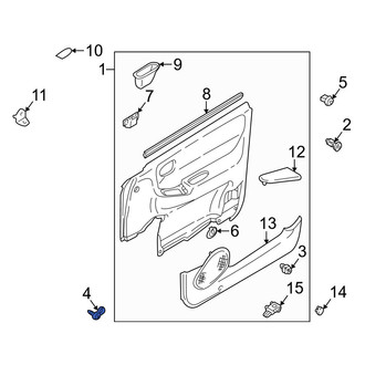Mazda OE - Front Door Interior Trim Panel Cap