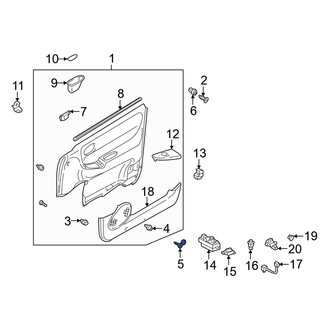 Mazda OE - Front Door Interior Trim Panel Cap