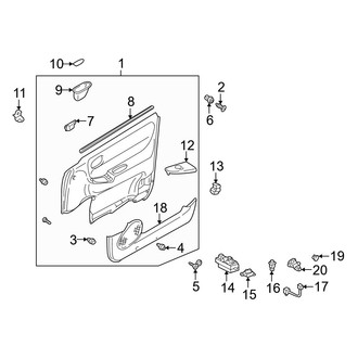 Mazda OE - Front Door - Interior Trim (Japan Built)