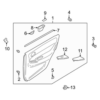 Mazda OE - Rear Door - Interior Trim