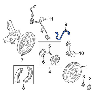 Mazda OE - Rear Left Brake Hydraulic Hose