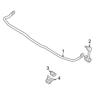 Mazda OE - Rear Suspension - Stabilizer Bar & Components (DX / ES / LX)