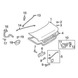 Mazda OE - Trunk Lid - Lid & Components