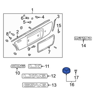 Mazda OE - Rear Deck Lid Emblem