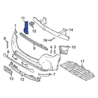 Mazda OE - Front Right Radiator Support Air Deflector