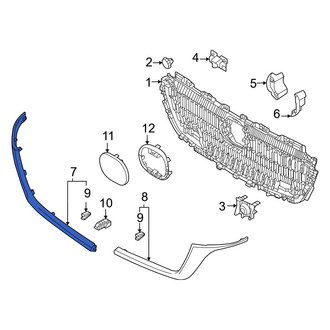 Mazda OE - Front Right Lower Grille Molding