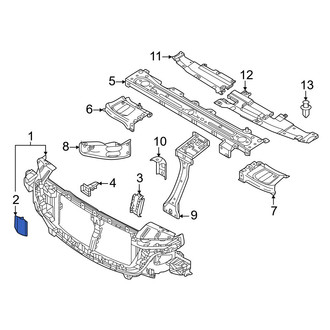 Mazda OE - Front Right Grille Molding