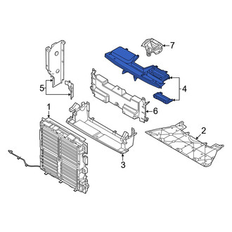 Mazda OE - Front Upper Radiator Support Air Deflector