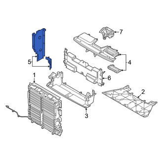 Mazda OE - Front Right Radiator Support Air Deflector