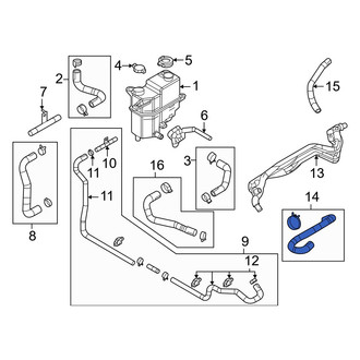 Mazda OE - Drive Motor Inverter Coolant Line