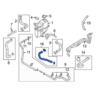 Mazda OE - Engine Coolant Overflow Hose