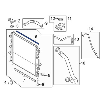 Mazda OE - Upper Radiator Air Seal