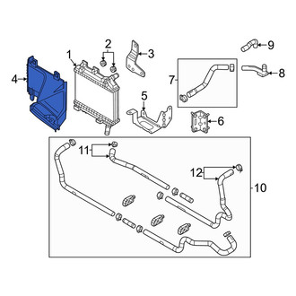 Mazda OE - Front Lower Radiator Support Air Deflector
