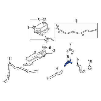 Mazda OE - Engine Coolant Overflow Hose Adapter