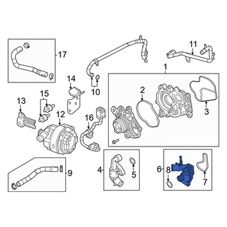 Mazda OE - Engine Coolant Pipe