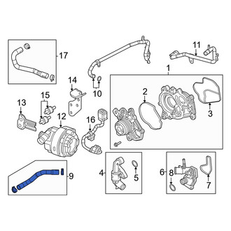 Mazda OE - Left Radiator Coolant Hose