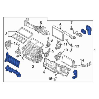 Mazda OE - Front HVAC Unit Case Assembly