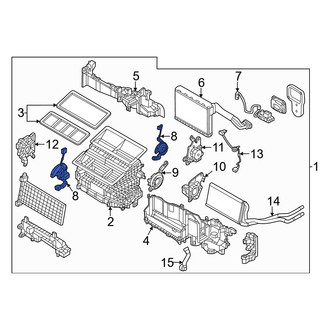 Mazda OE - Front HVAC Blend Door Link
