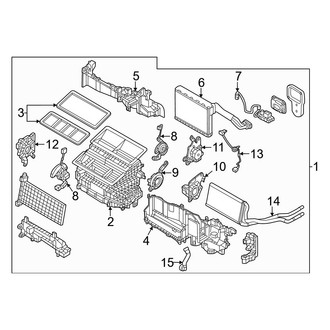 Mazda OE - Air Conditioner & Heater - Front Evaporator