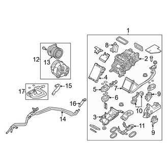 Mazda OE - Air Conditioner & Heater - Rear Evaporator