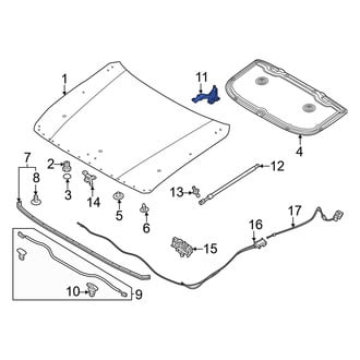 Mazda OE - Front Left Hood Hinge