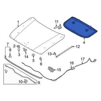 Mazda OE - Front Hood Insulation Pad