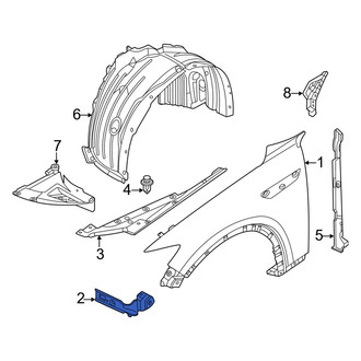 Mazda OE - Front Left Fender Bracket