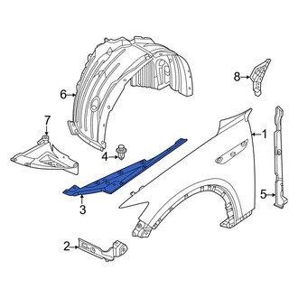 Mazda OE - Front Left Fender Filler Panel