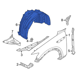 Mazda OE - Front Left Fender Splash Shield