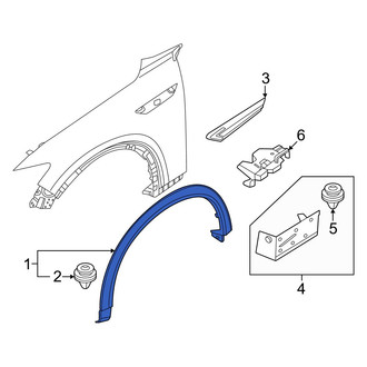 Mazda OE - Front Right Wheel Arch Molding